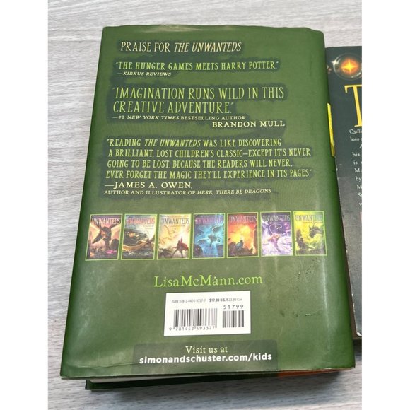 Lot of 4 The Unwanteds Books 1 2 3 7 Lisa McMann Island Silence Fire Dragons - Picture 4 of 10